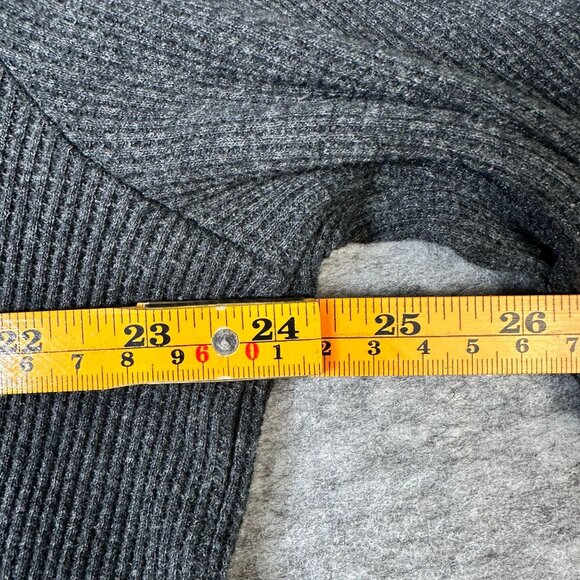 Aeropostale Mens 2XL Charcoal Gray Long Sleeve Ribbed Knit Pullover - Picture 4 of 6